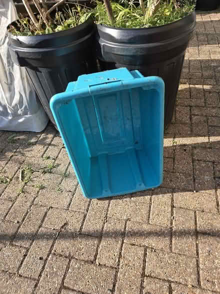 Photo of free Turquoise plastic box (Aldrington BN3) #1