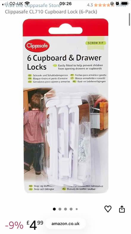 Photo of free Clippsafe Child Drawer Locks (Central Bath) #2