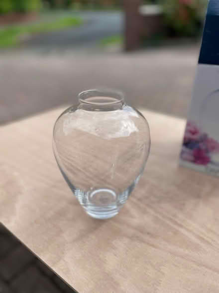 Photo of free Glass Dansk vase with box (Fernhill BL9) #1