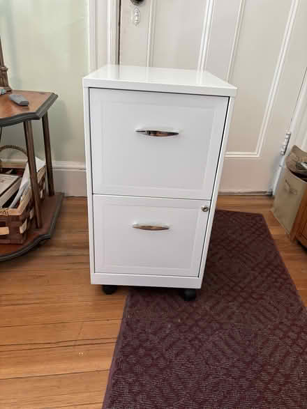 Photo of free two drawer metal file cabinet (North Cambridge) #1