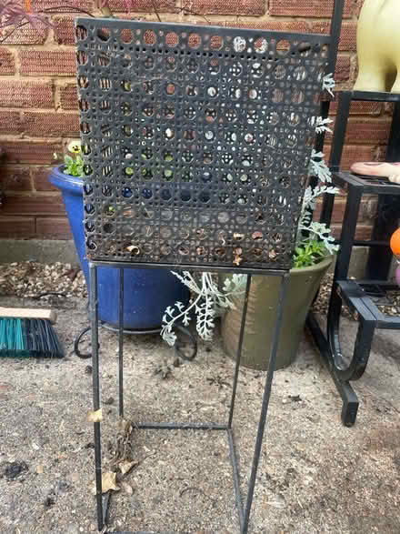 Photo of free Black metal plant stand (Garston WD25) #3