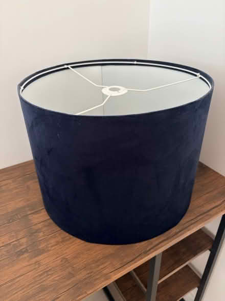 Photo of free Large navy velvet lamp shade (BN1) #2