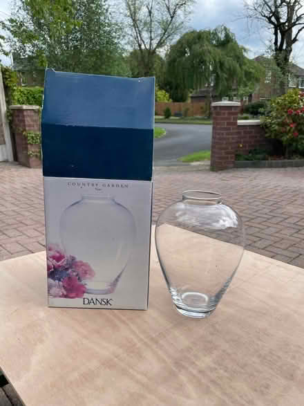 Photo of free Glass Dansk vase with box (Fernhill BL9) #2