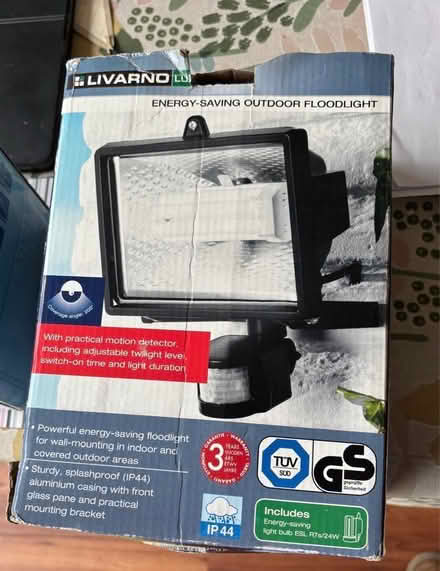 Photo of free 2 PIR floodlights boxed unused (Sydenham SE26) #1