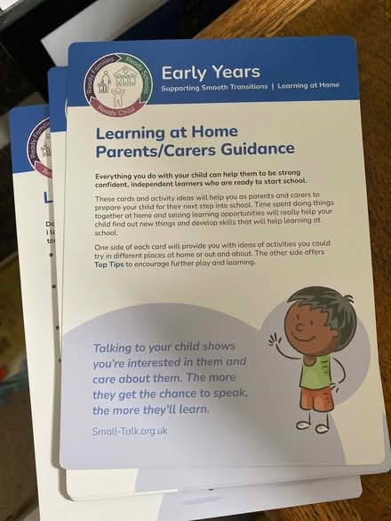 Photo of free Early Years support cards (BS16) #1