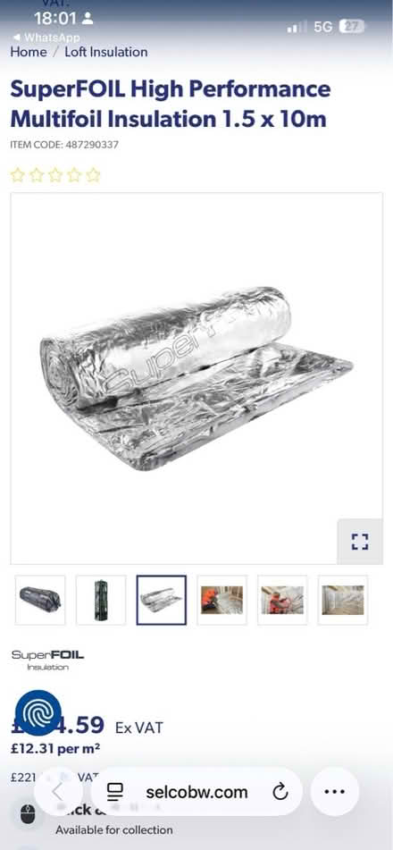 Photo of free Superfoil 1.5m W x 3m L (SE12 8qq) #1