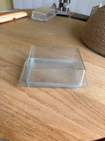 Photo of free Clear plastic butter/cheese dish (Hanwell) #1