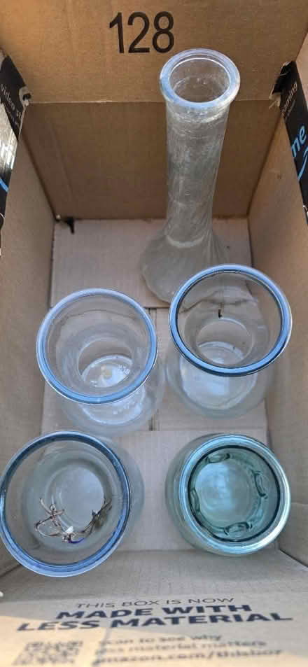 Photo of free 4 bulb vases and long stem vase (Maywood Park Santa Clara) #1