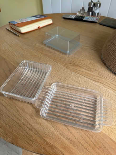 Photo of free Clear plastic butter dish (Hanwell) #2