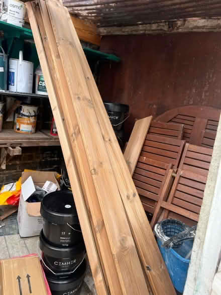 Photo of free 6 x thermowood timber cladding (SE12 8qq) #1