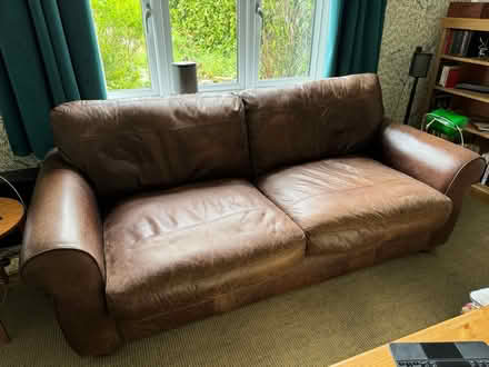 Photo of free John Lewis Leather Sofas (WOODNEWTON, Nr. OUNDLE) #2