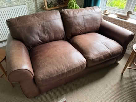 Photo of free John Lewis Leather Sofas (WOODNEWTON, Nr. OUNDLE) #1