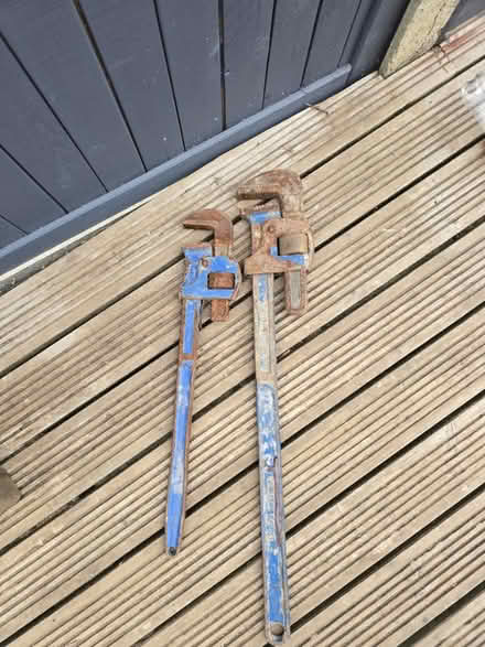 Photo of free Pipe wrench x2 big and small (Stevenage SG2) #1