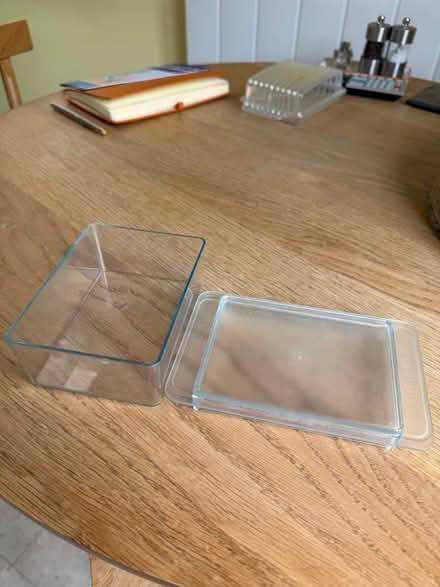 Photo of free Clear plastic butter/cheese dish (Hanwell) #2