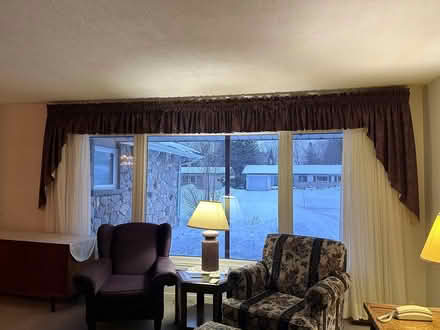Photo of free Larger white sheers with valence (Riverside/Hunt Club) #1