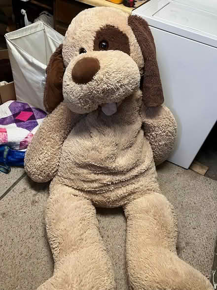 Photo of free Huge stuffed dog (Arlington/West Medford line) #1