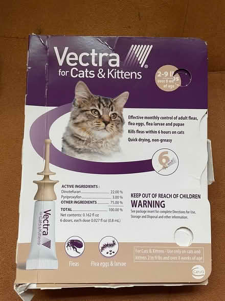 Photo of free 1 dose of Vectra flee medicine (Oakland) #1