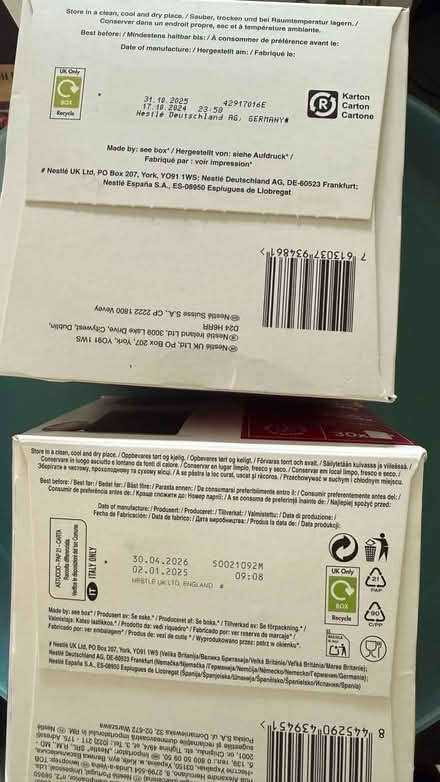 Photo of free Expired coffee capsules (KT12) #2