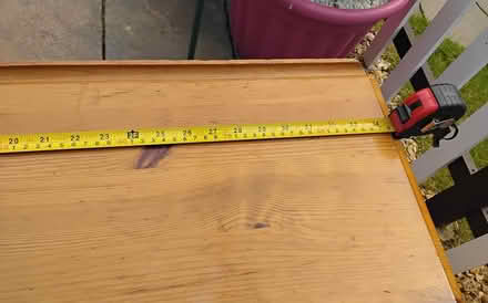 Photo of free drop leaf pine table (Deeping St Nicholas PE11) #3