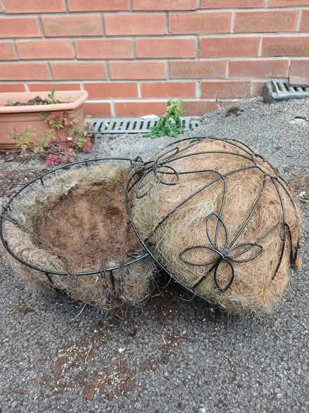Photo of free 2 metal hanging baskets (Baswich ST17) #1