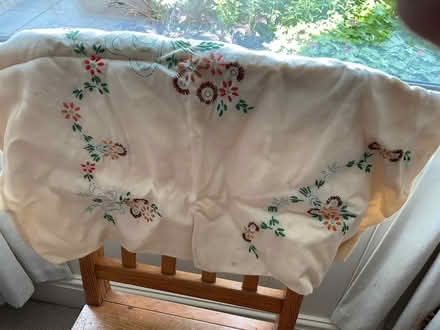 Photo of free Embroidered tablecloth to complete (DE22) #1