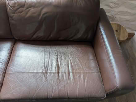 Photo of free Chocolate brown John Lewis sofa (Endmoor LA8) #3