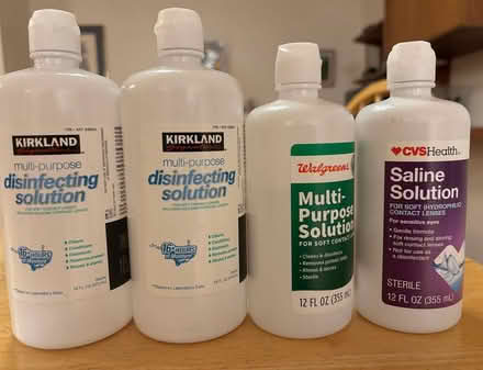 Photo of free 4 bottles of contact lens solutions (near De Anza College) #1