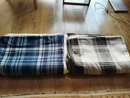 Photo of free Two lovely large throws/blankets (Alcester Lanes End B14) #3
