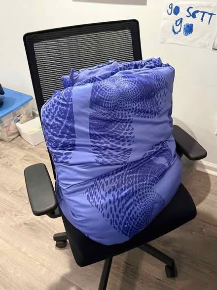 Photo of free Purple twin size comforter (Scarsdale) #1