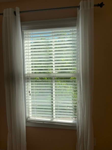 Photo of free 2 white window blinds (Suwanee TownCenter) #1