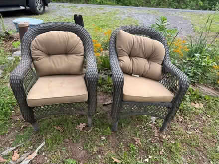 Photo of free Wicker outdoor deck chairs (Front Royal) #1