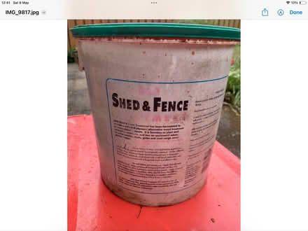 Photo of free B&Q Shed and Fence Preservative Golden Oak. (Boswall EH5) #3