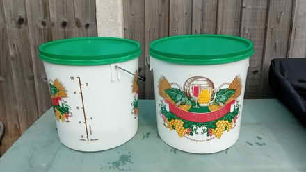 Photo of free Two Wine Making or Home Brewing Buckets 10 gallons (Leigh-on-Sea SS9) #1