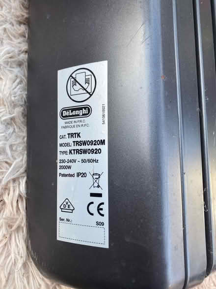 Photo of free Delonghi wall mounted radiator (Upton Park E13) #4