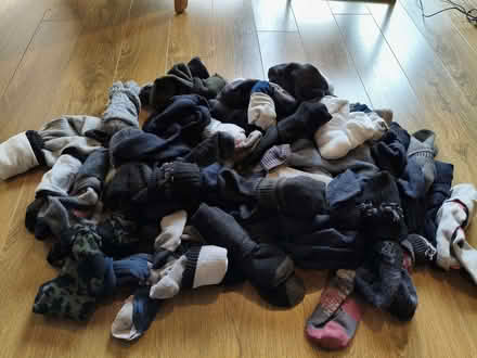 Photo of free Huge pile of clean men's socks, to fit size 7-11 (Alcester Lanes End B14) #1