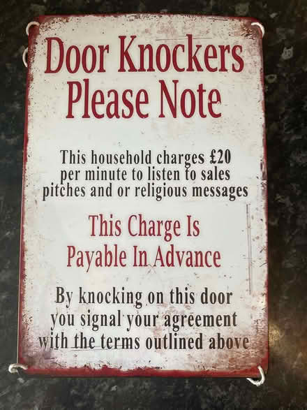 Photo of free Door knockers notice (Cogges OX28) #1