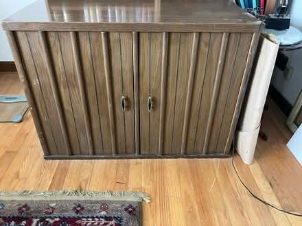 Photo of free 70’ record cabinet (Bensenville) #1