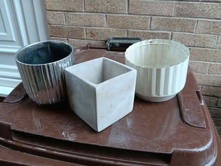 Photo of free x3 small plantpots (Lower Walkley S6) #1