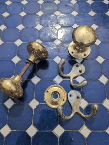 Photo of free Brass door handles and hooks (Larkhall BA1) #1