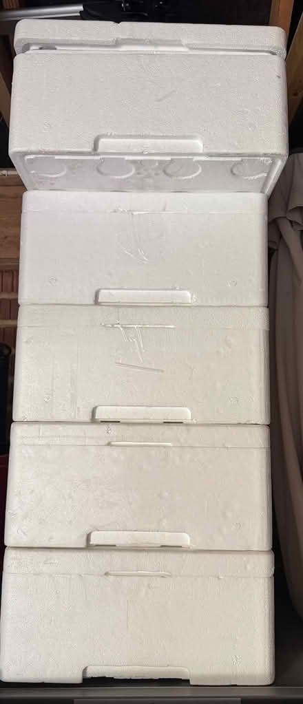 Photo of free 5x polystyrene boxes 60x40x18 (Kings Hill, ME19) #1