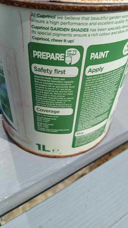 Photo of free Cuprinol pink garden paint (Armitage WS15) #2