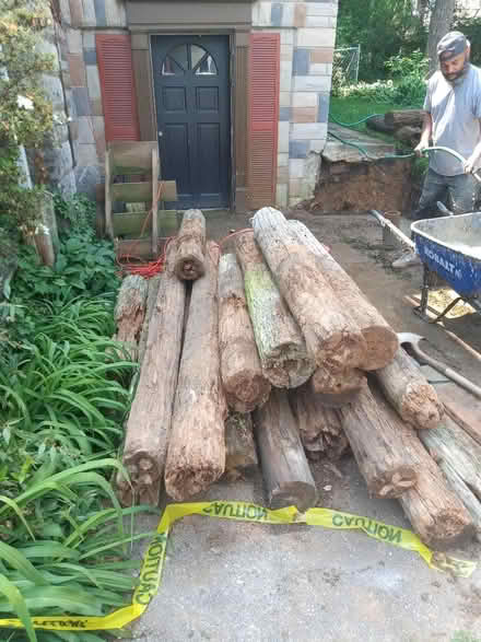 Photo of free 20+ telephone pole sections (Mt Rainier MD) #1