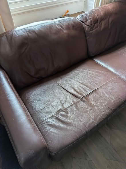Photo of free Chocolate brown John Lewis sofa (Endmoor LA8) #2