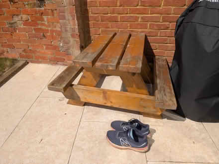 Photo of free Kids Picnic Bench (Weybridge) #2