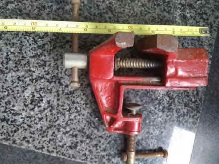 Photo of free Vintage Red Small Table Vice, 1 3/4" Jaw (Millhouses S7) #1