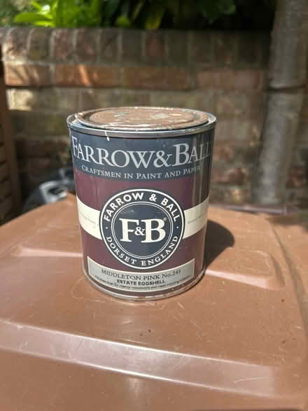 Photo of free Farrow and Ball Pink 245 - eggshell (OX2 Norham Manor) #1