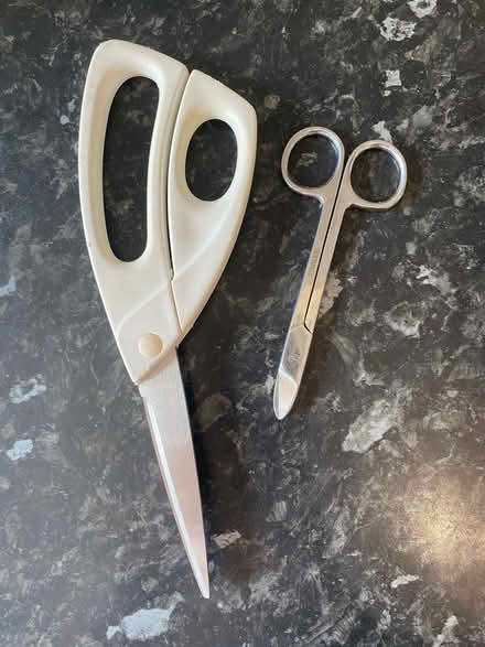 Photo of free 2 pairs of scissors (Cogges OX28) #1