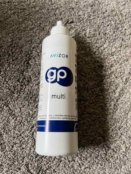 Photo of free Bottle of contact lense solution almost full (Newton Mearns G77) #1