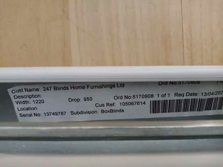 Photo of free Slatted Window Blind (BA11) #2