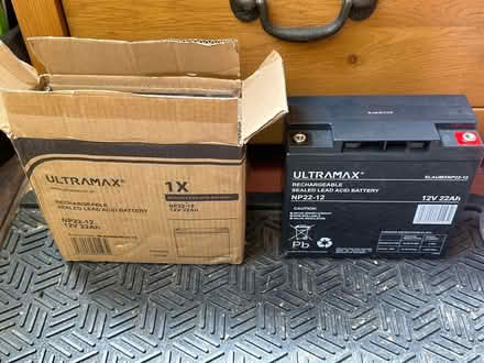 Photo of free 12v Golf trolley battery (Barrett's Bridge PE13) #1